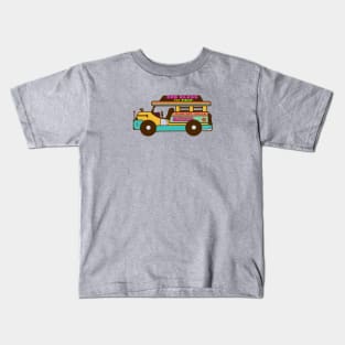 PHILIPPINE JEEPNEY COLORFUL PINOY HOODIE STICKER Kids T-Shirt